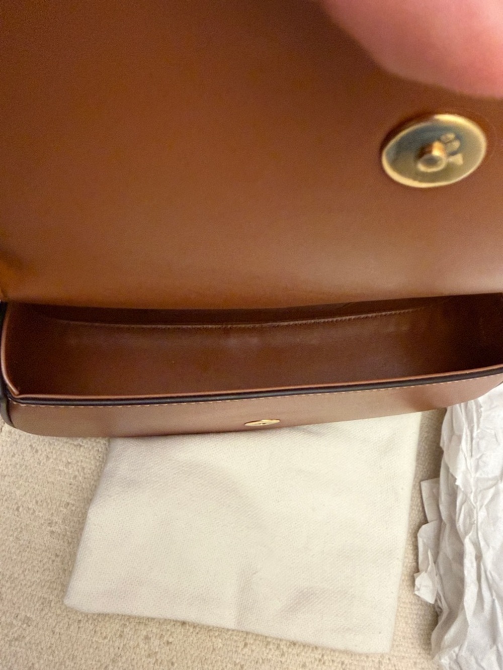 Celine Tabou Leather Handbag - Picture 7 of 10